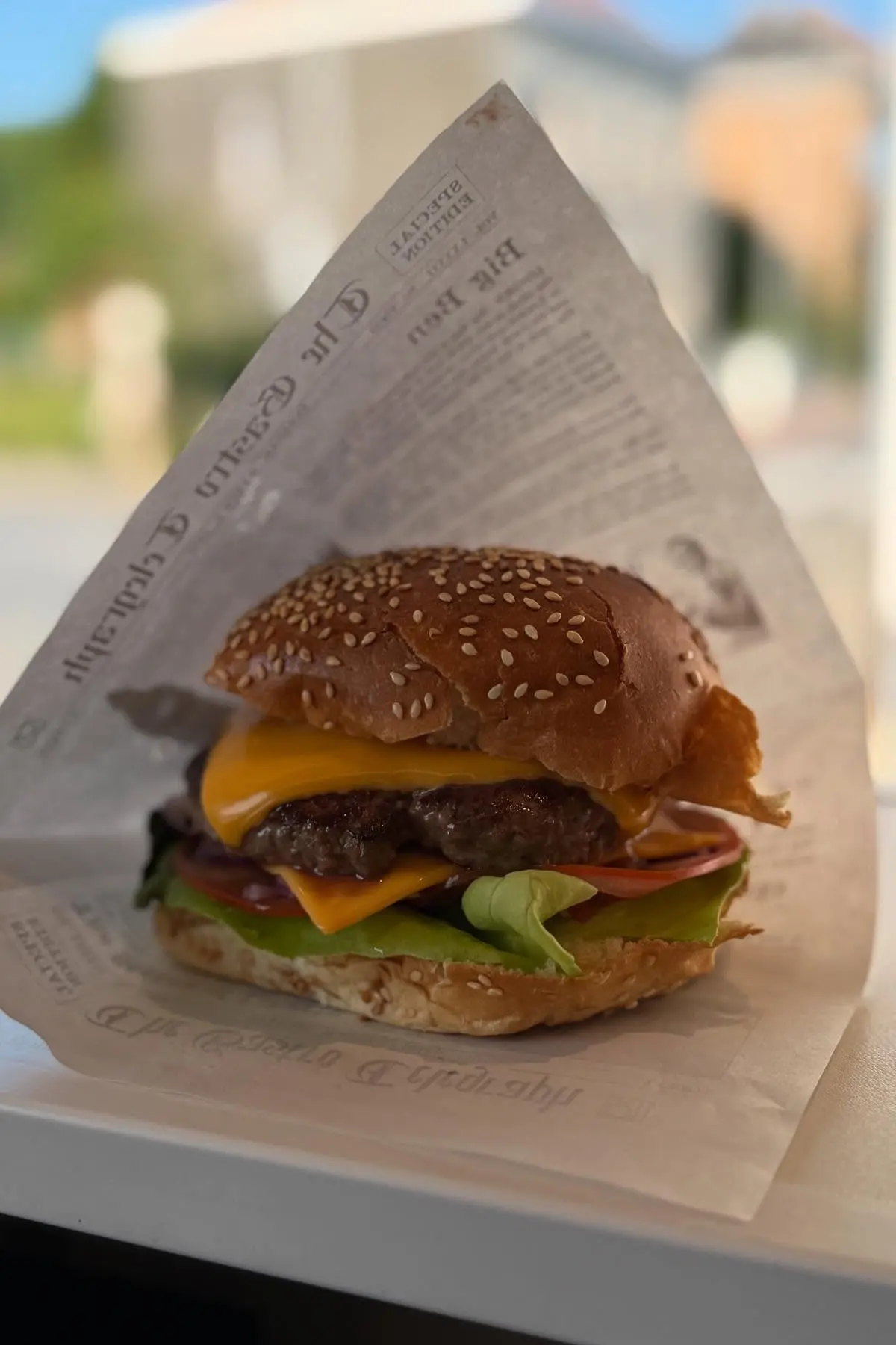 Burger DOUBLE CHEESE de notre menu à Braine-l'Alleud